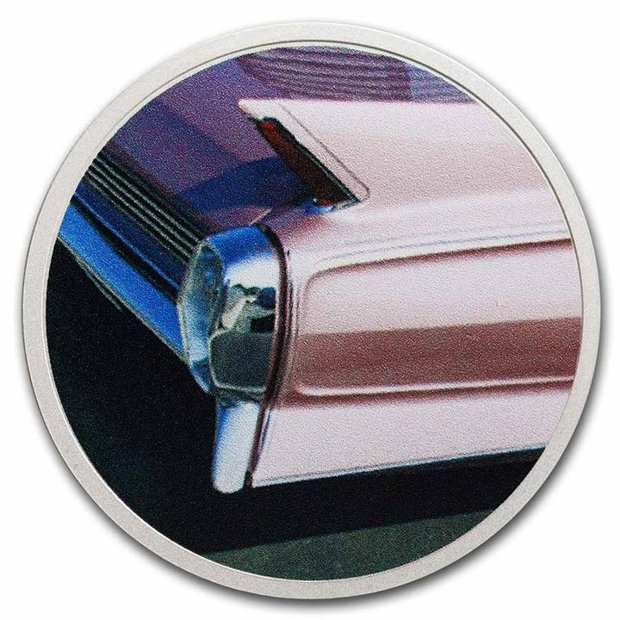 Zestaw Cadillac Sedan Deville kolorowany 2 uncje Srebra 