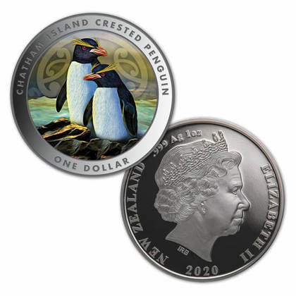 Zestaw New Zealand Proof Currency Pingwin Czubaty 2020 Proof