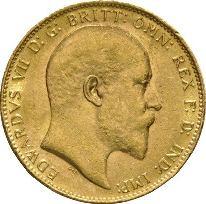 Złoty Suweren- Edward VII 1902-1910