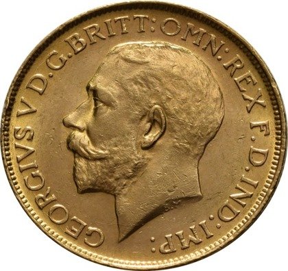 Złoty Suweren- George V 1911-1925