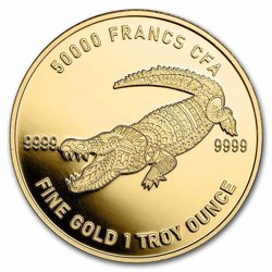  Czad: Mandala Crocodile 1 uncja Złota 2022