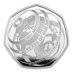 100. Rocznica BBC Srebro 2022 Proof Piedfort Coin 