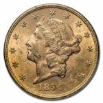 1894 $20 Liberty Gold Double Eagle MS-61 PCGS 