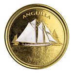 Anguilla: Regaty żeglarskie kolorowane 1 uncja Złota 2021 