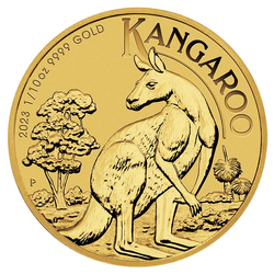 Australijski Kangur 1/10 uncji Złota 2023