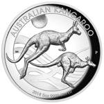 Australijski Kangur 5 uncji Srebra 2018 Proof High Relief