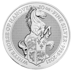 Bestie Królowej: Biały Koń Hanoweru 10 uncji Srebra 2021