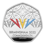 Birmingham 2022 Commonwealth Games kolorowany Srebro 2022 Proof