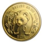 Chińska Panda 1/2 uncji Złota 1986