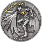 Cook Islands: DC Comics - Batman 2 uncje Srebra 2021 Antique Finish