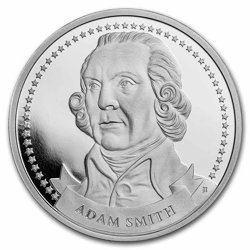 Founders of Liberty: Adam Smith - Free Enterprise 1 uncja Srebra 