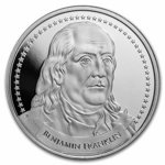 Founders of Liberty: Benjamin Franklin - Free Speech 1 uncja Srebra 2022