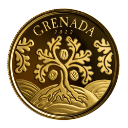 Grenada: Nutmeg Tree 1 uncja Złota 2022
