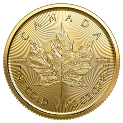 Kanadyjski Liść Klonowy 1/10 uncji Złota 2023