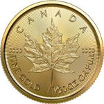 Kanadyjski Liść Klonowy 1/20 uncji Złota 2022