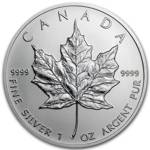 Kanadyjski Liść Klonowy 1 uncja Srebra 2013