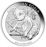 Koala 1 uncja Srebra 2018