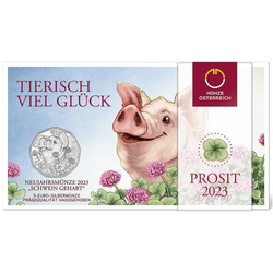 Lucky Pig 5 Euro Srebro 2023