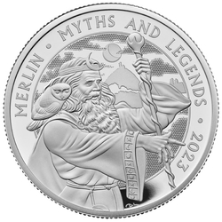 Myths & Legends: Merlin 2 uncje Srebra 2023 Proof