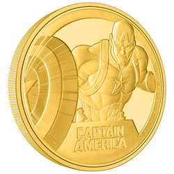 Niue: Marvel - Captain America 1 uncja Złota 2023 Proof