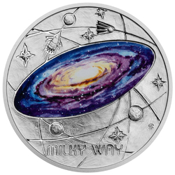 Niue: The Milky Way - The Milky Way kolorowany $1 Srebro 2022 Proof