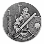 Niue: Vikings - Harald Fairhair 2 uncje Srebra 2016 Proof Antiqued Coin 