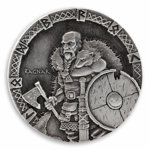 Niue: Vikings - Ragnar 2 uncje Srebra 2015 Proof Antiqued Coin 