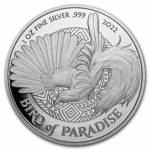 Papua New Guinea: Bird Of Paradise 1 uncja Srebra 2022