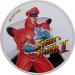 Street Fighter II: M Bison kolorowany 30. rocznica gry 1 uncja Srebra 2021 