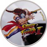 Street Fighter II: Vega kolorowany 30. rocznica gry 1 uncja Srebra 2021 