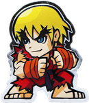 Street Fighter: Mini Fighter Ken kolorowany 1 uncja Srebra 2021 Proof