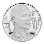 The 40th Birthday of HRH The Duke of Cambridge Srebro 2022 Proof Piedfort Coin