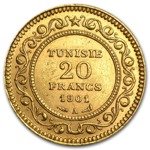 Tunezja, 20 Franków Różne roczniki 