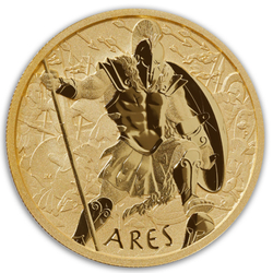 Tuvalu: Bogowie Olimpu - Ares 1 uncja Złota 2023