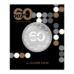 Tuvalu: James Bond 60. rocznica 1 uncja Srebra 2022 (moneta w karcie)